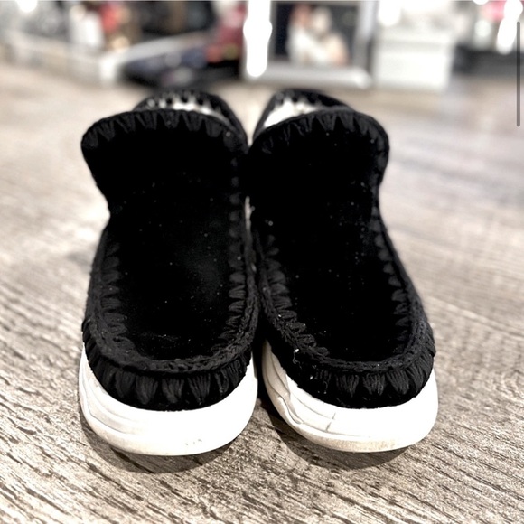 Mou Free People Training Day Suede Chunky Sneaker Moccasin Booties - Picture 3 of 14